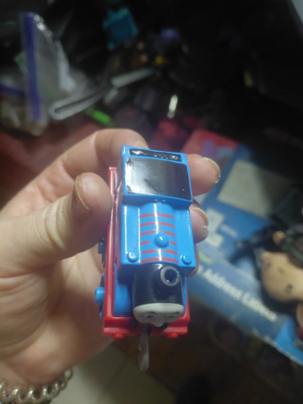 Fisher-Price Thomas & Friends TrackMaster Push Along Thomas die-cast metal engin
